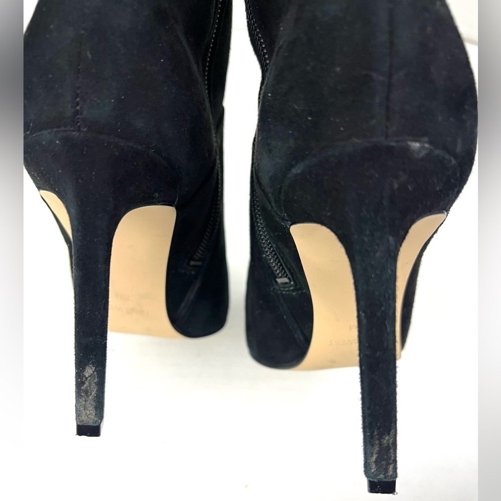Nine West Toprank Colorblock Suede Boots - Size 5 - Picture 13 of 16